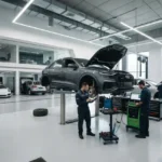 Authorized luxury automobile service centre in the UAE servicing premium European vehicles.