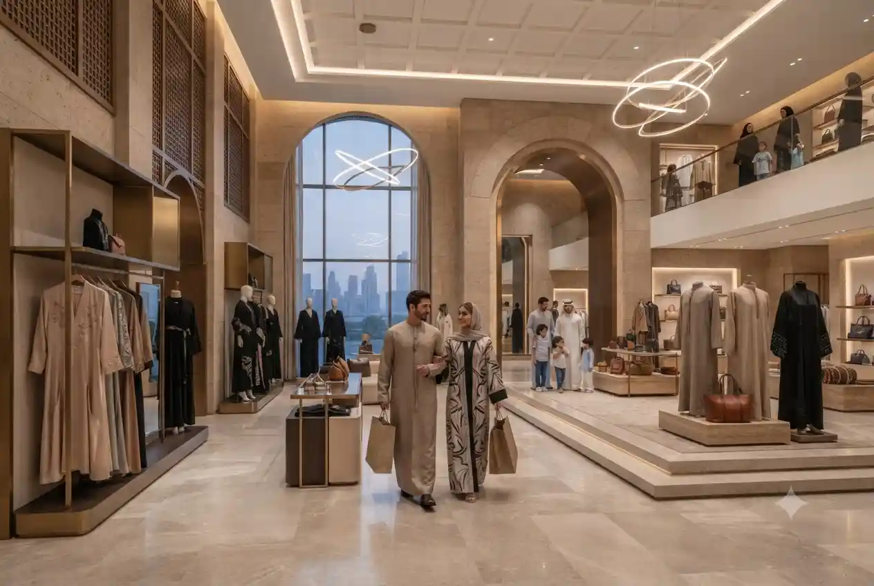 Fashion retail store featuring traditional and contemporary clothing styles in the UAE