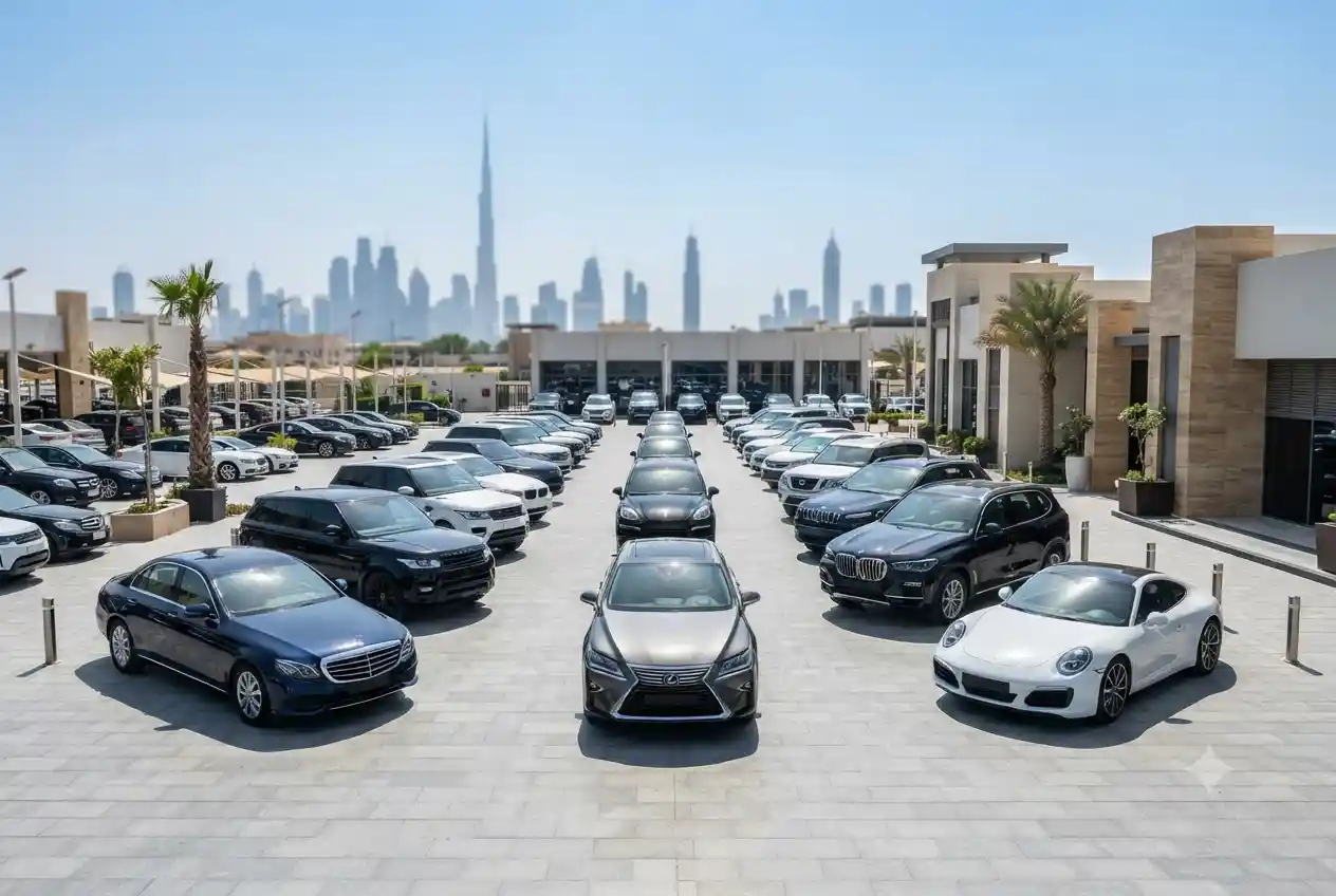 Selection of the best used cars available for sale in the UAE at a professional dealership