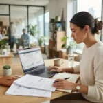 Entrepreneur performing a business name search before company registration