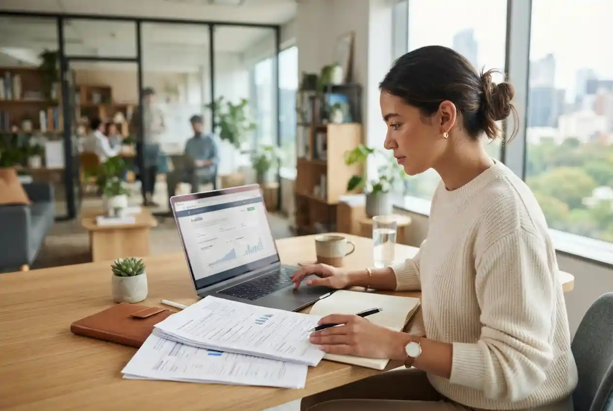 Entrepreneur performing a business name search before company registration