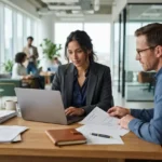 Entrepreneur completing business registration and company formation paperwork