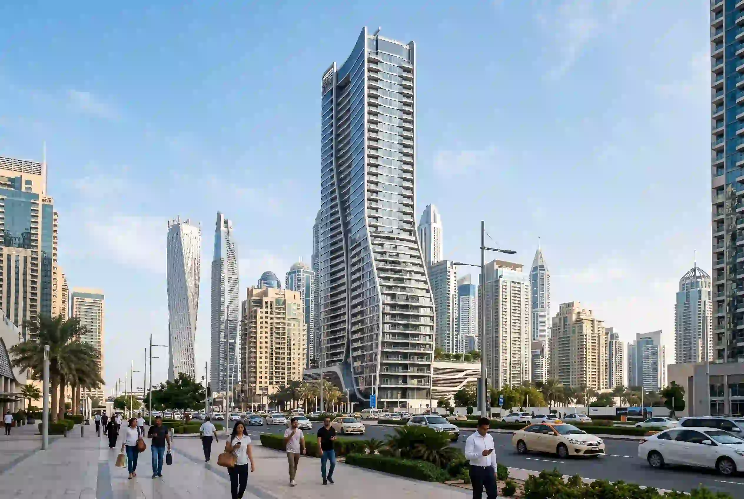 Dulf Tower residential apartments in Dubai skyline