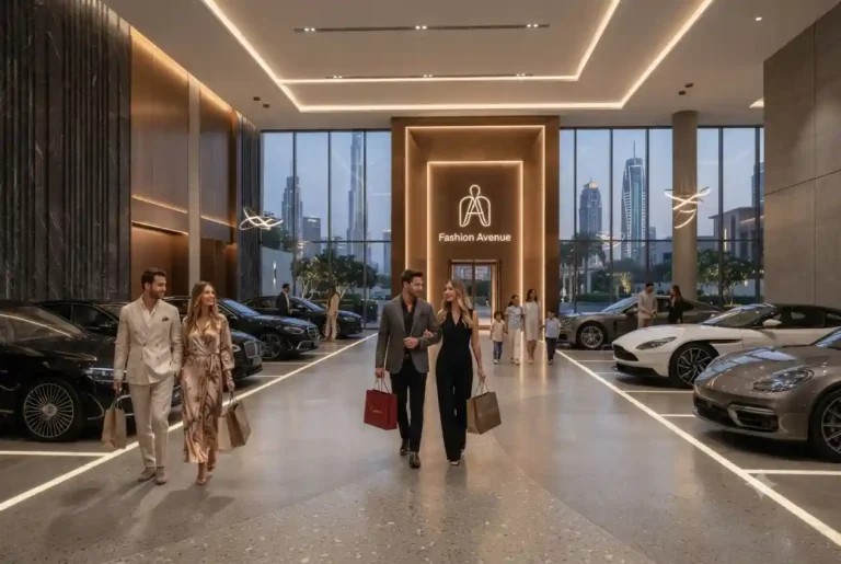 Fashion Parking area providing access to Dubai Mall Fashion Avenue and luxury shopping destinations