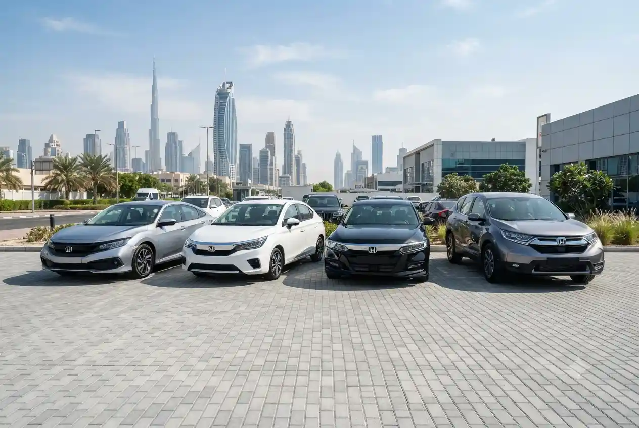 Selection of Honda used cars available for sale in the UAE