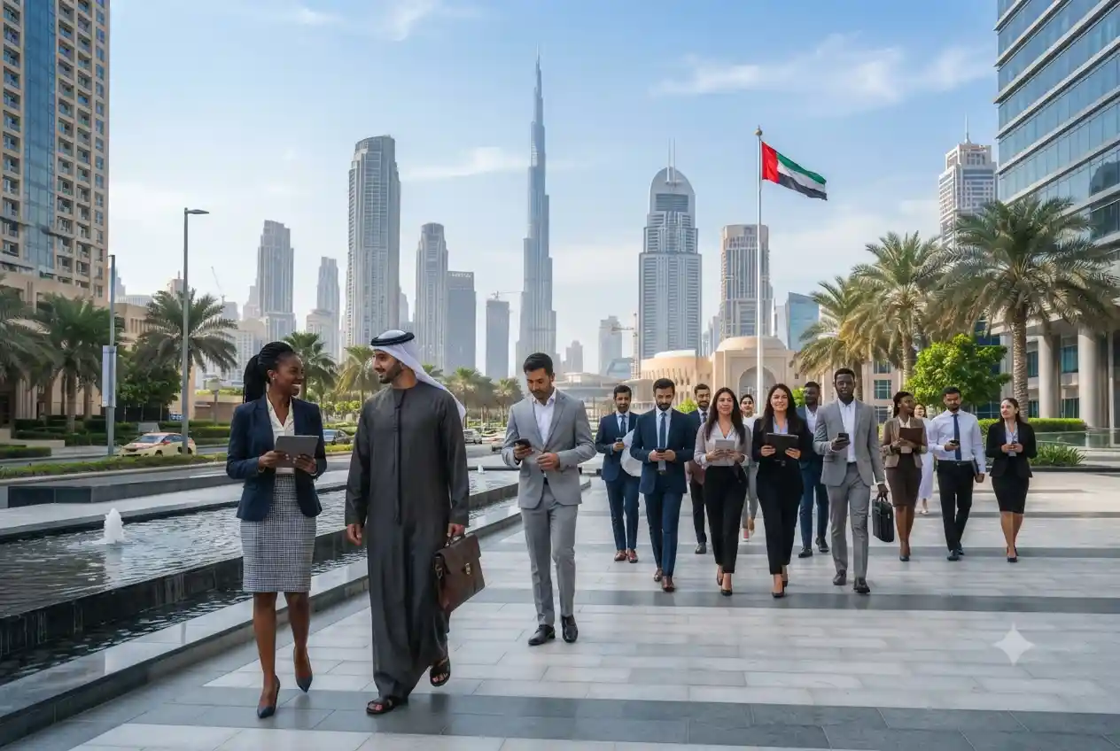 Professionals exploring career opportunities across the United Arab Emirates.