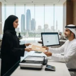 Graduate submitting academic documents for Ministry of Education equivalency in the UAE