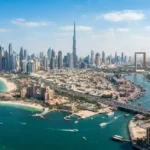 Popular places to visit in Dubai including Burj Khalifa and Dubai Marina