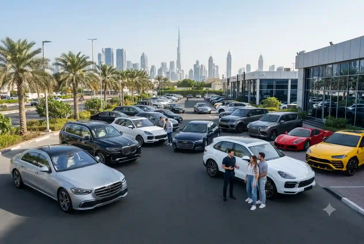 Wide selection of quality used cars for sale at a professional dealership in the UAE.