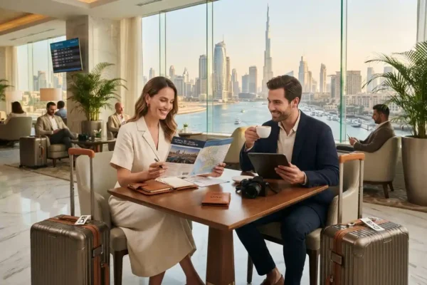 Travelers planning a UAE holiday with Dubai tourism services