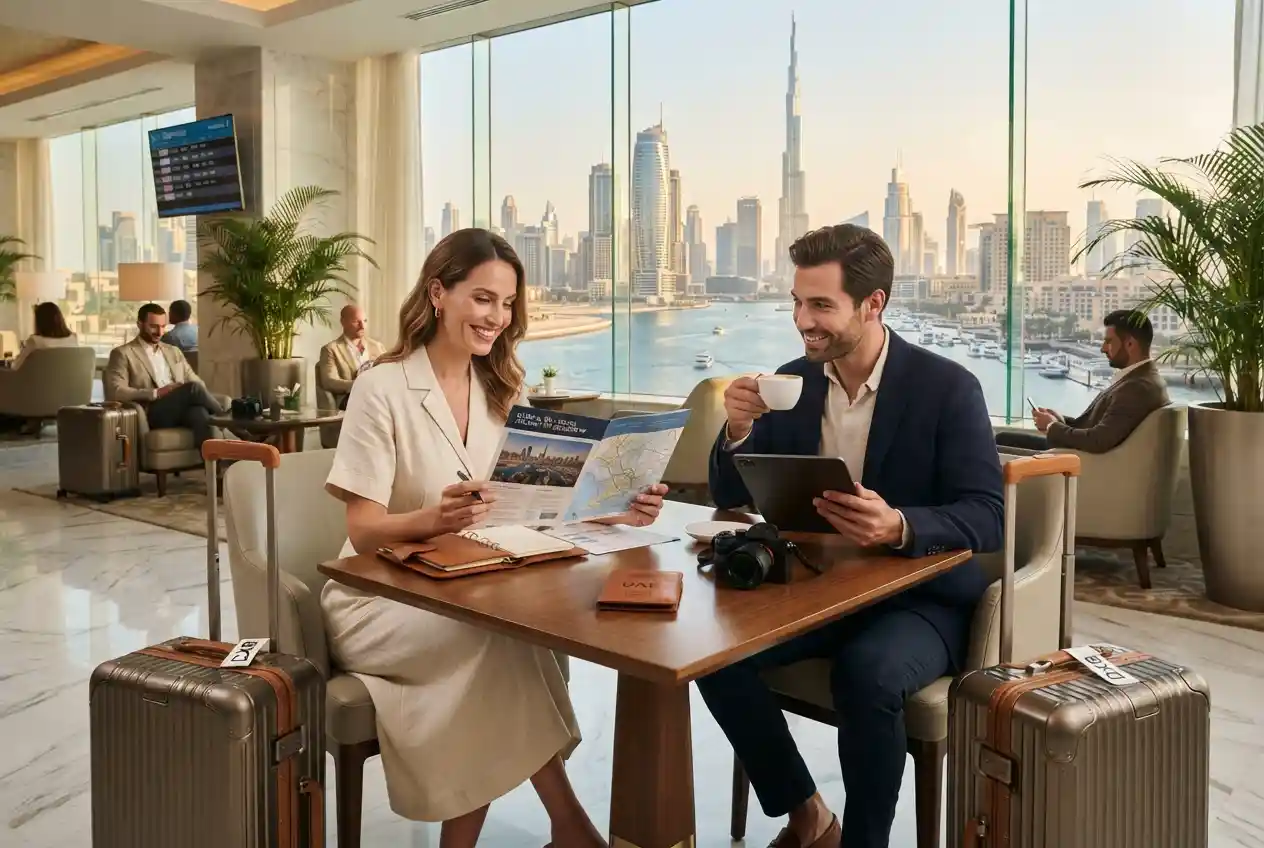 Travelers planning a UAE holiday with Dubai tourism services