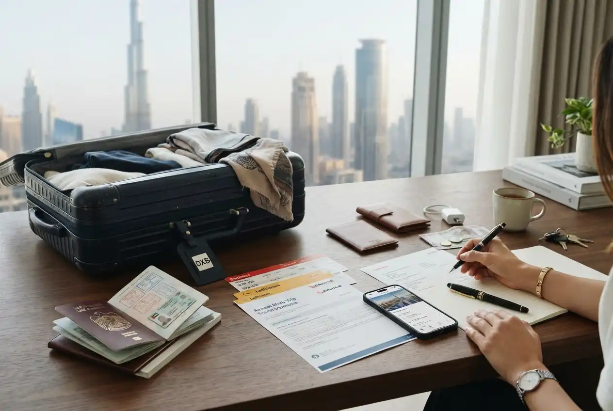 UAE frequent traveler preparing annual travel insurance for multiple trip