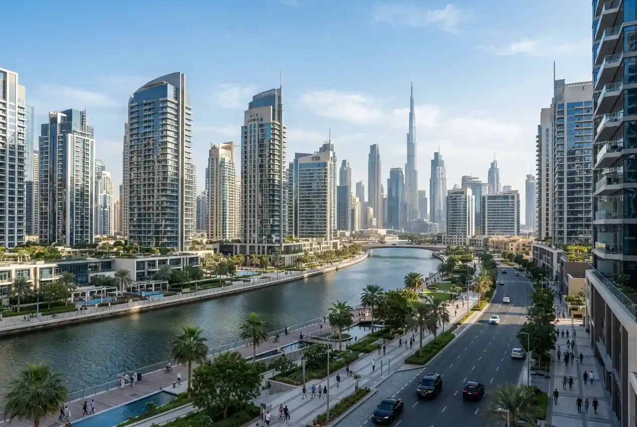 Modern Dubai properties representing Asteco real estate services