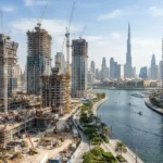 Luxury off-plan residential towers in Business Bay overlooking Dubai Water Canal.