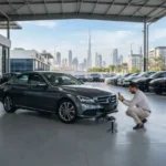 Seller listing a used car on an online car marketplace in the UAE
