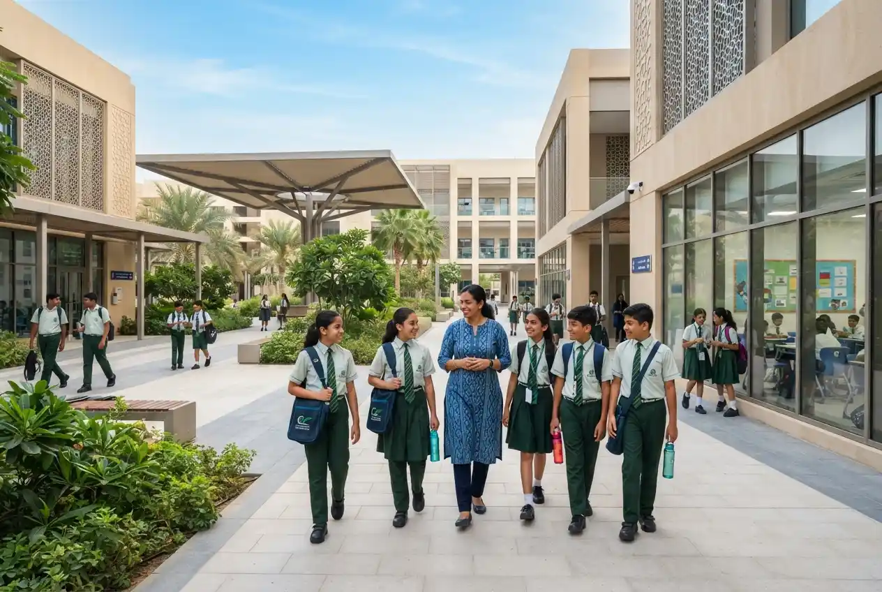 Students attending a CBSE school in the UAE