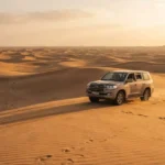 Dubai desert safari experience across golden sand dunes