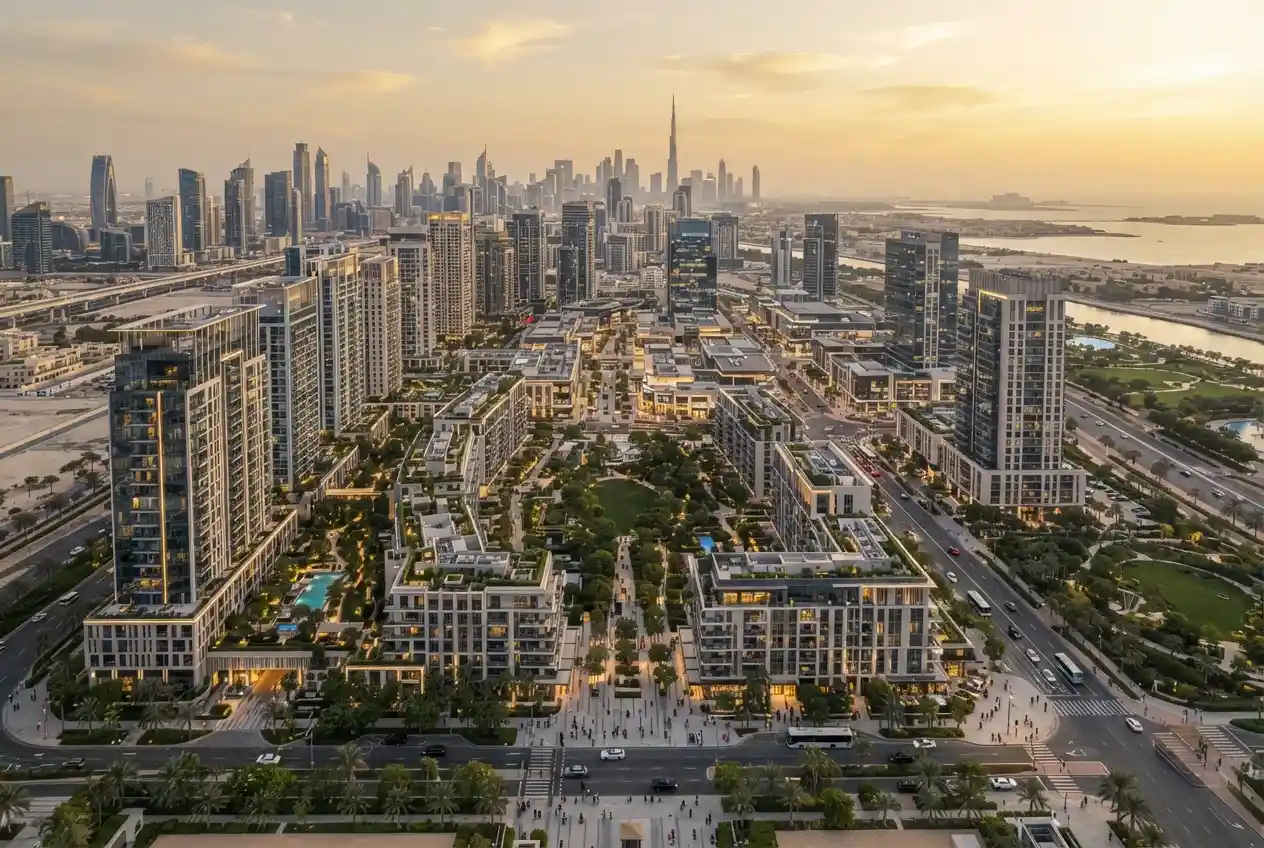 District real estate and modern UAE property development