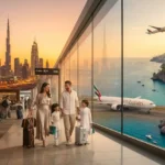 Dubai skyline and international travel scene for Eid travel packages