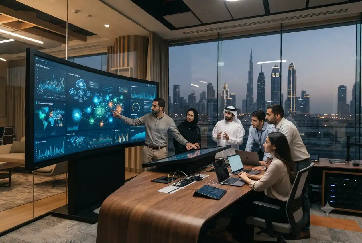 Modern digital technology solutions supporting future business innovation in the UAE