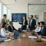 Healthcare marketing professionals collaborating with doctors in Dubai