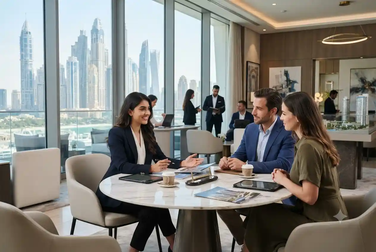 Professional real estate agent beginning a property career in Dubai