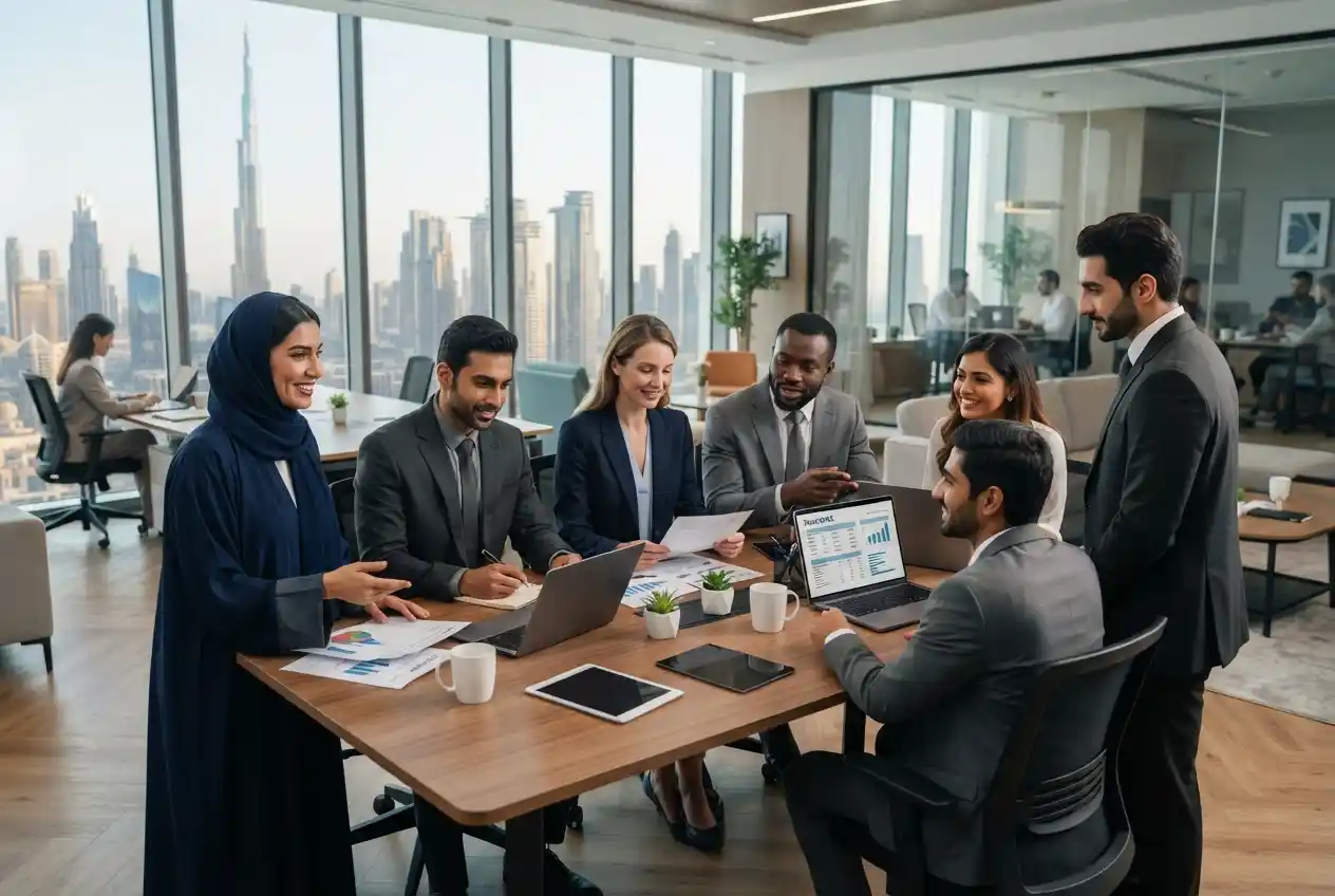 Insurance careers UAE professionals working in Dubai office