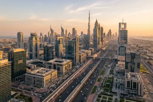 JLL Dubai real estate and modern commercial property skyline