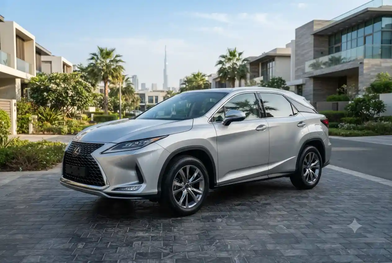 Premium Lexus used car parked in Dubai representing the Lexus used cars UAE market