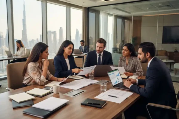 Procurement professionals managing supplier sourcing and purchasing in Dubai