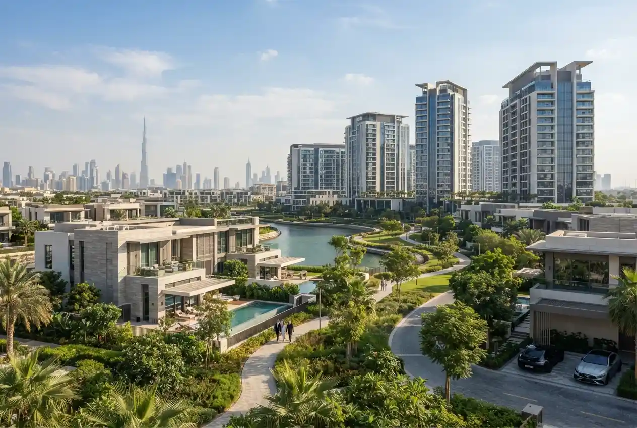 Modern Dubai properties representing PSI real estate services