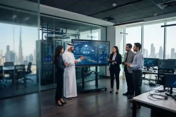Technology professionals managing digital technology projects in the UAE