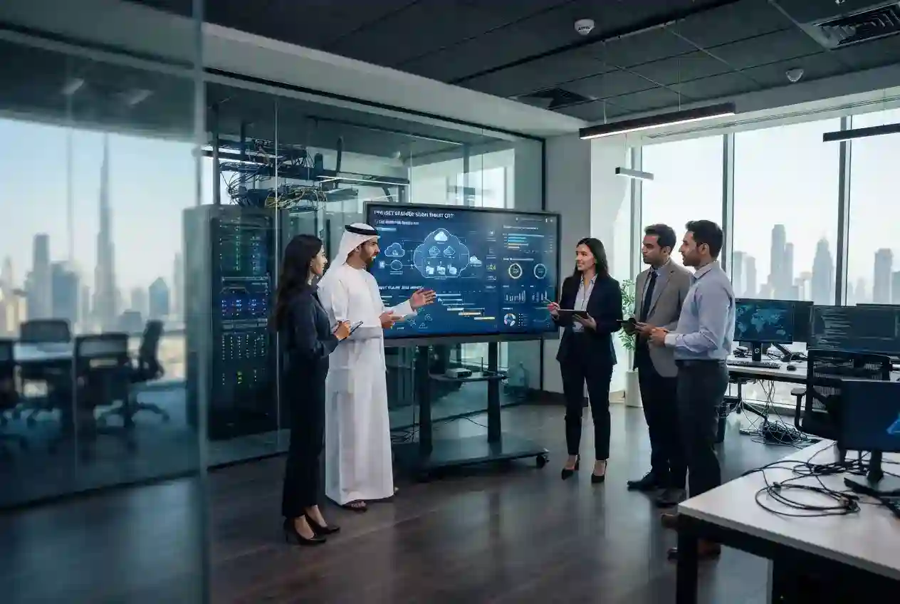 Technology professionals managing digital technology projects in the UAE