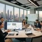 Marketing professionals managing digital campaigns for a UAE real estate company.