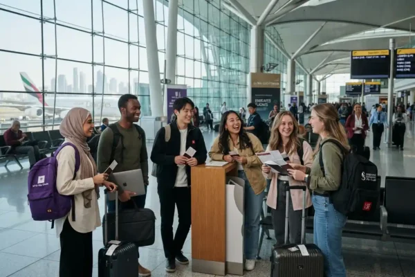 Students preparing to study abroad from the UAE