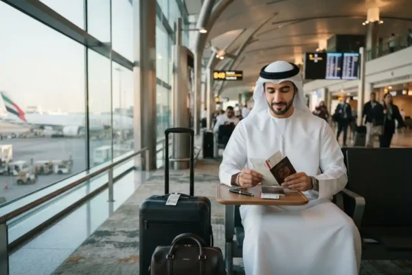 UAE citizen preparing for safe international travel
