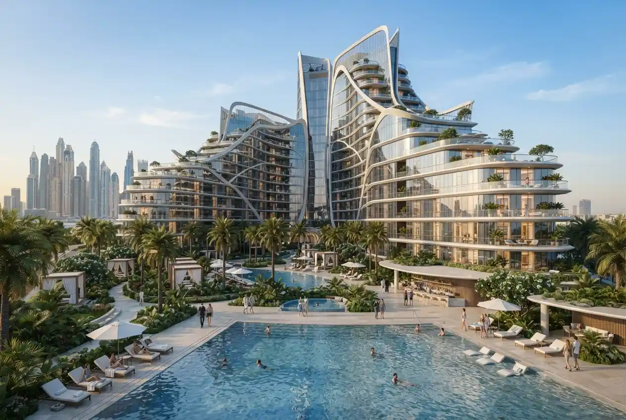 Luxury Dubai residential development representing Vincitore real estate