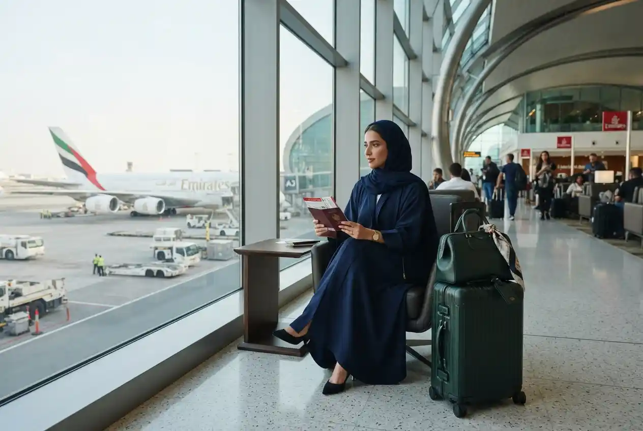 UAE resident preparing documents for visa free international travel