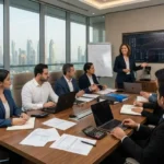 Professionals attending finance and accounting training in Dubai