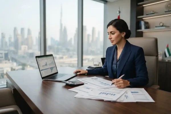 Financing meaning in Urdu explained through a financial planning scene