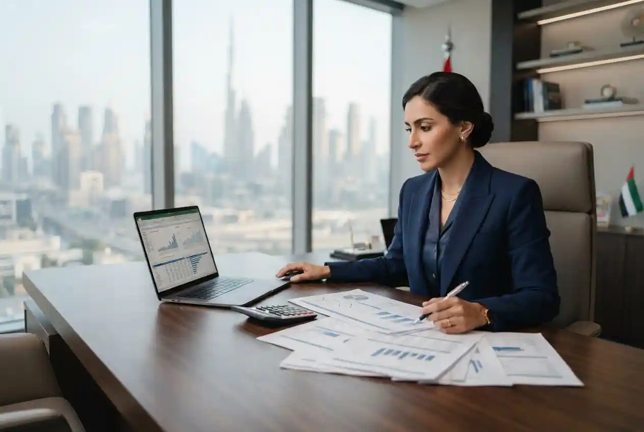 Financing meaning in Urdu explained through a financial planning scene